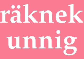 Synonym räknekunnig