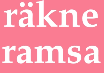 Synonym räkneramsa