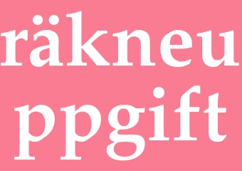 Synonym räkneuppgift