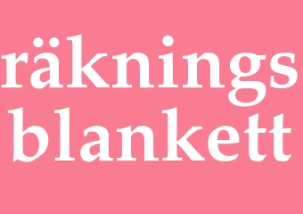 Synonym räkningsblankett
