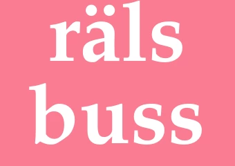 Synonym rälsbuss