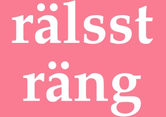 Synonym rälssträng
