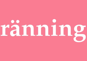 Synonym ränning