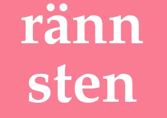 Synonym rännsten