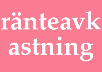 Synonym ränteavkastning