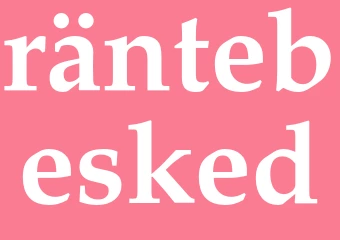 Synonym räntebesked