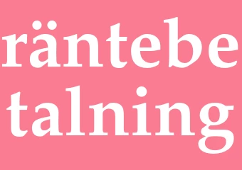 Synonym räntebetalning