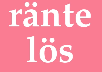 Synonym räntelös