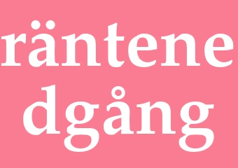 Synonym räntenedgång