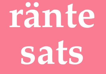 Synonym räntesats