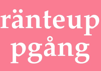 Synonym ränteuppgång