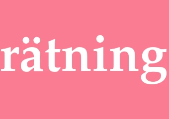 Synonym rätning