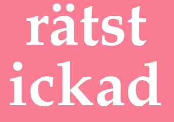 Synonym rätstickad