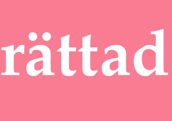 Synonym rättad