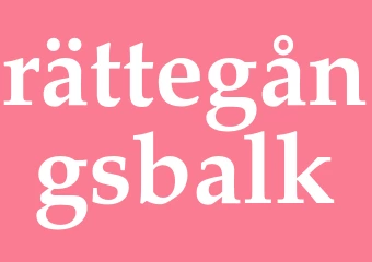 Synonym rättegångsbalk