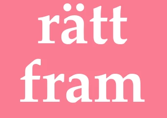 Synonym rättfram
