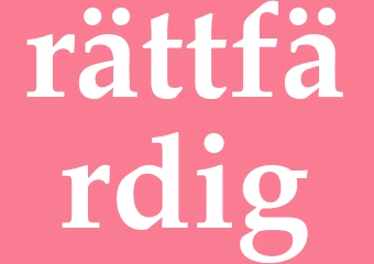Synonym rättfärdig