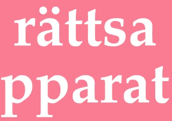 Synonym rättsapparat