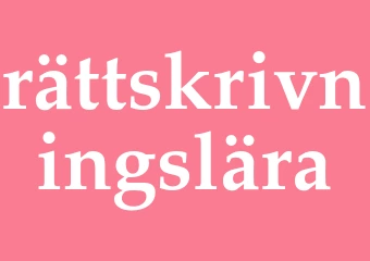 Synonym rättskrivningslära