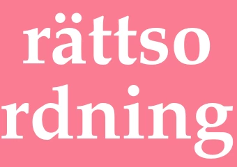 Synonym rättsordning