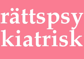 Synonym rättspsykiatrisk