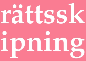 Synonym rättsskipning