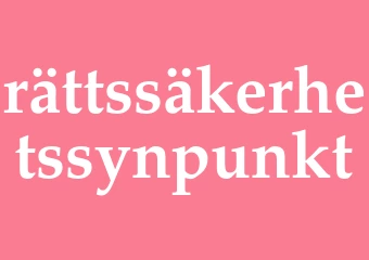 Synonym rättssäkerhetssynpunkt