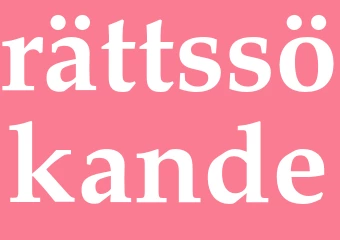 Synonym rättssökande