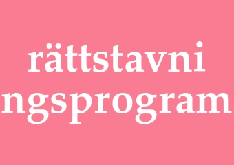 Synonym rättstavningsprogram