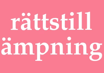 Synonym rättstillämpning