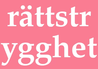 Synonym rättstrygghet