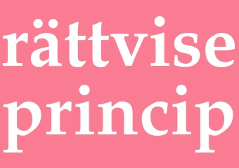 Synonym rättviseprincip