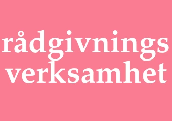 Synonym rådgivningsverksamhet