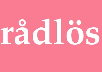 Synonym rådlös