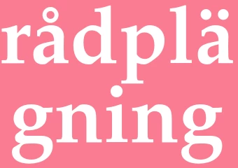 Synonym rådplägning