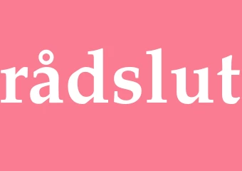 Synonym rådslut