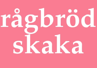 Synonym rågbrödskaka