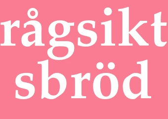 Synonym rågsiktsbröd