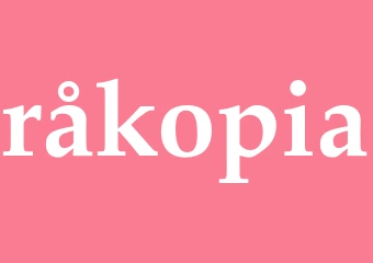 Synonym råkopia