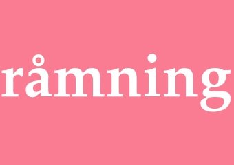 Synonym råmning