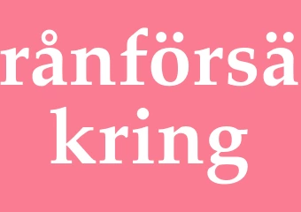 Synonym rånförsäkring