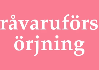 Synonym råvaruförsörjning