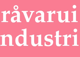 Synonym råvaruindustri