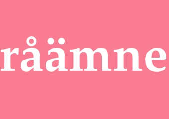 Synonym råämne