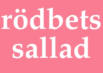 Synonym rödbetssallad