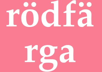 Synonym rödfärga