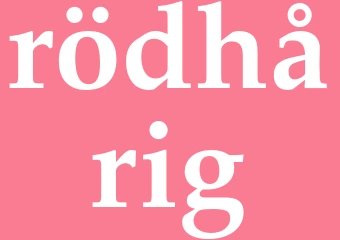 Synonym rödhårig