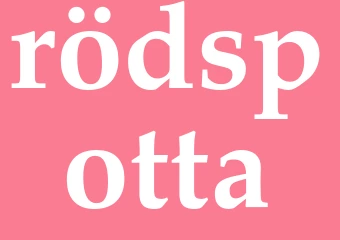 Synonym rödspotta