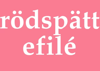 Synonym rödspättefilé