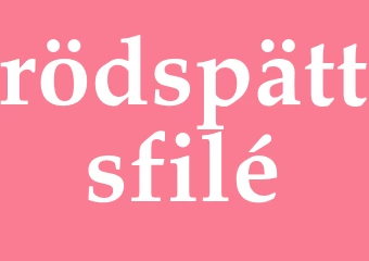 Synonym rödspättsfilé